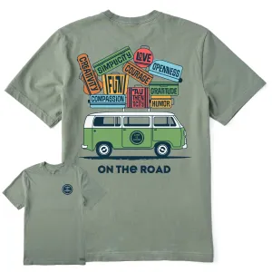 Stylish and Cozy Summer Casual Men's Superpowers Van Short Sleeve Crusher-LITE Tee