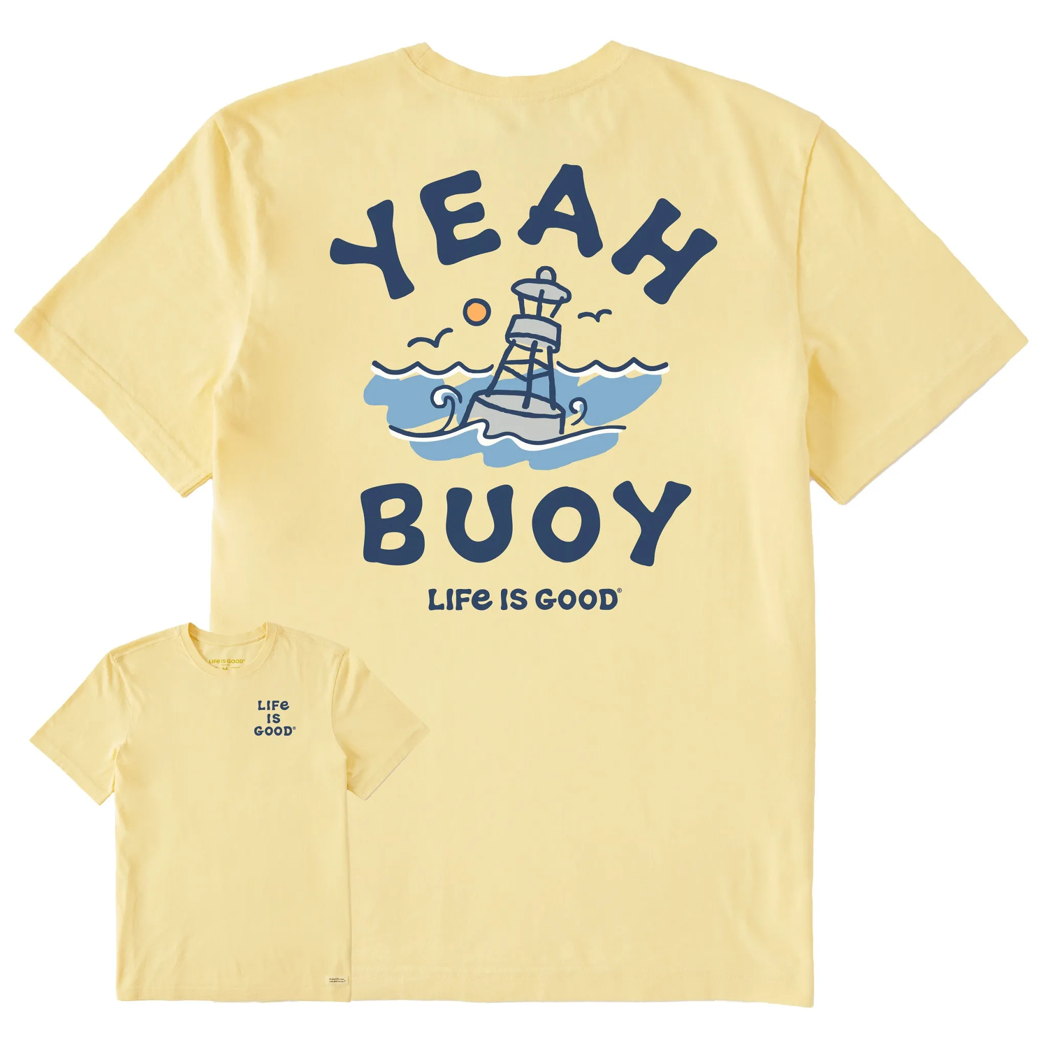 Stretch Fabric Technology Men's Vintage Yeah Buoy Short Sleeve Tee