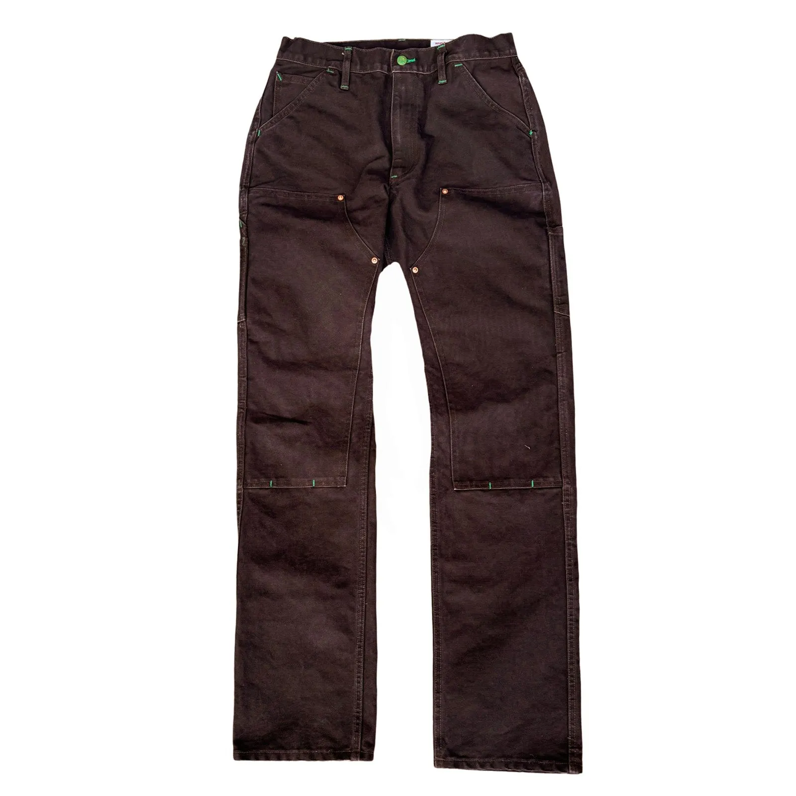 Sporty Function Vintage Washed Chocolate Mt Vernon Duck Double Knee Work Uniform