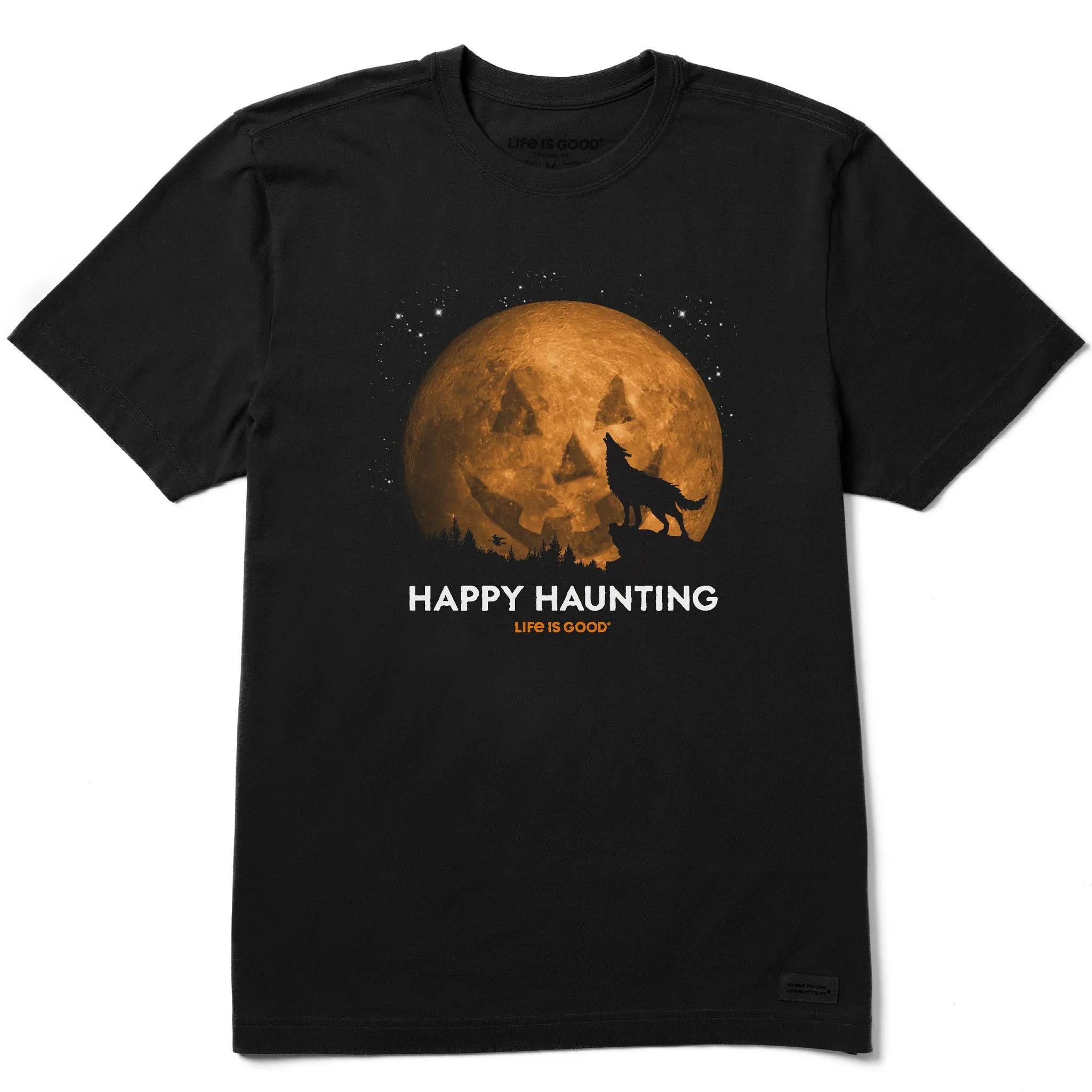 Men's Happy Haunting Short Sleeve Crusher Tee Outdoor Leisure Look