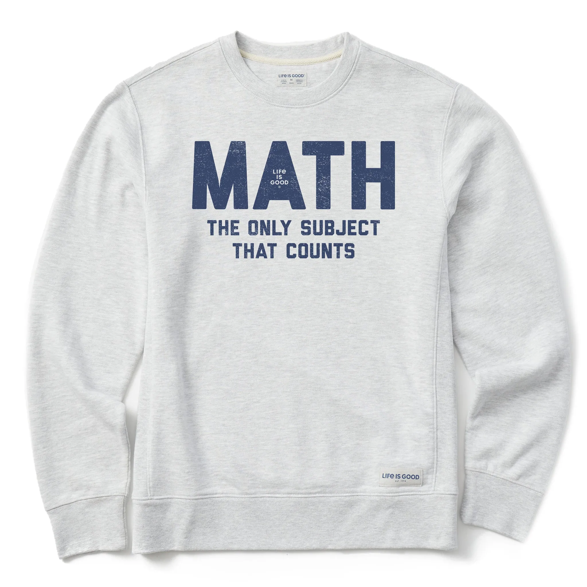 Men's MATH The Only Subject That Counts Simply True Crew product generic practicality High-Quality Fabric