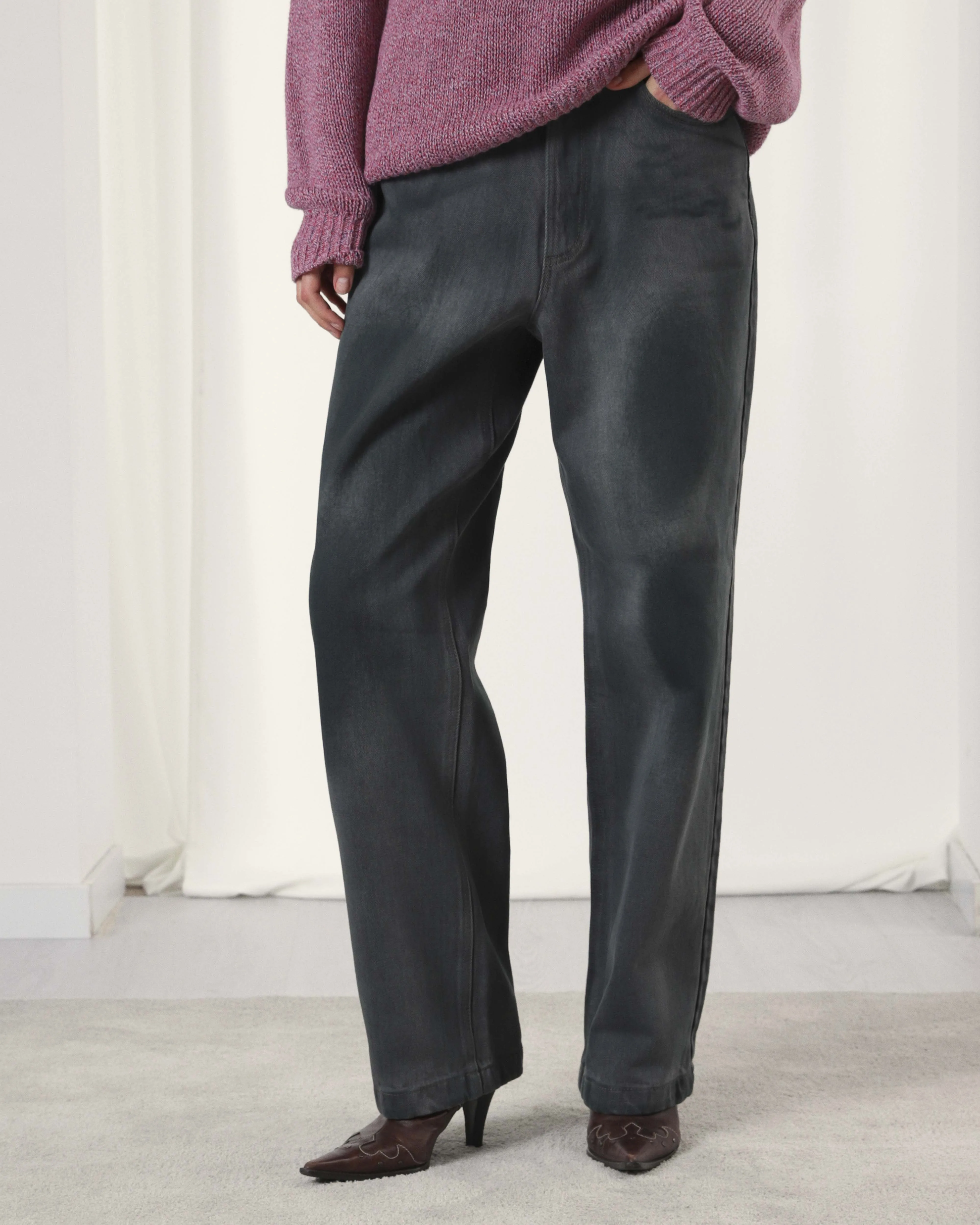 Wasted Jeans Washed Green Contemporary Cut Moisture Wicking Technology