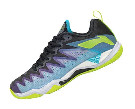 Fabric Upper Li Ning Gyrfalcon 5 Badminton Shoe Unisex [Blue] AYAS026-2