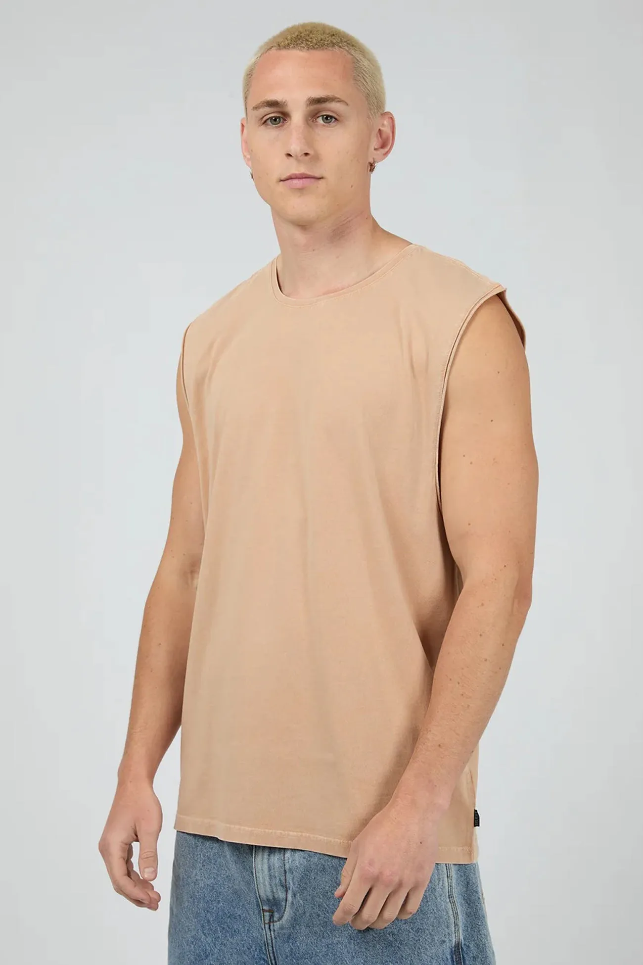 Relaxation Wear Reinforced Stitching Classic Muscle Amber