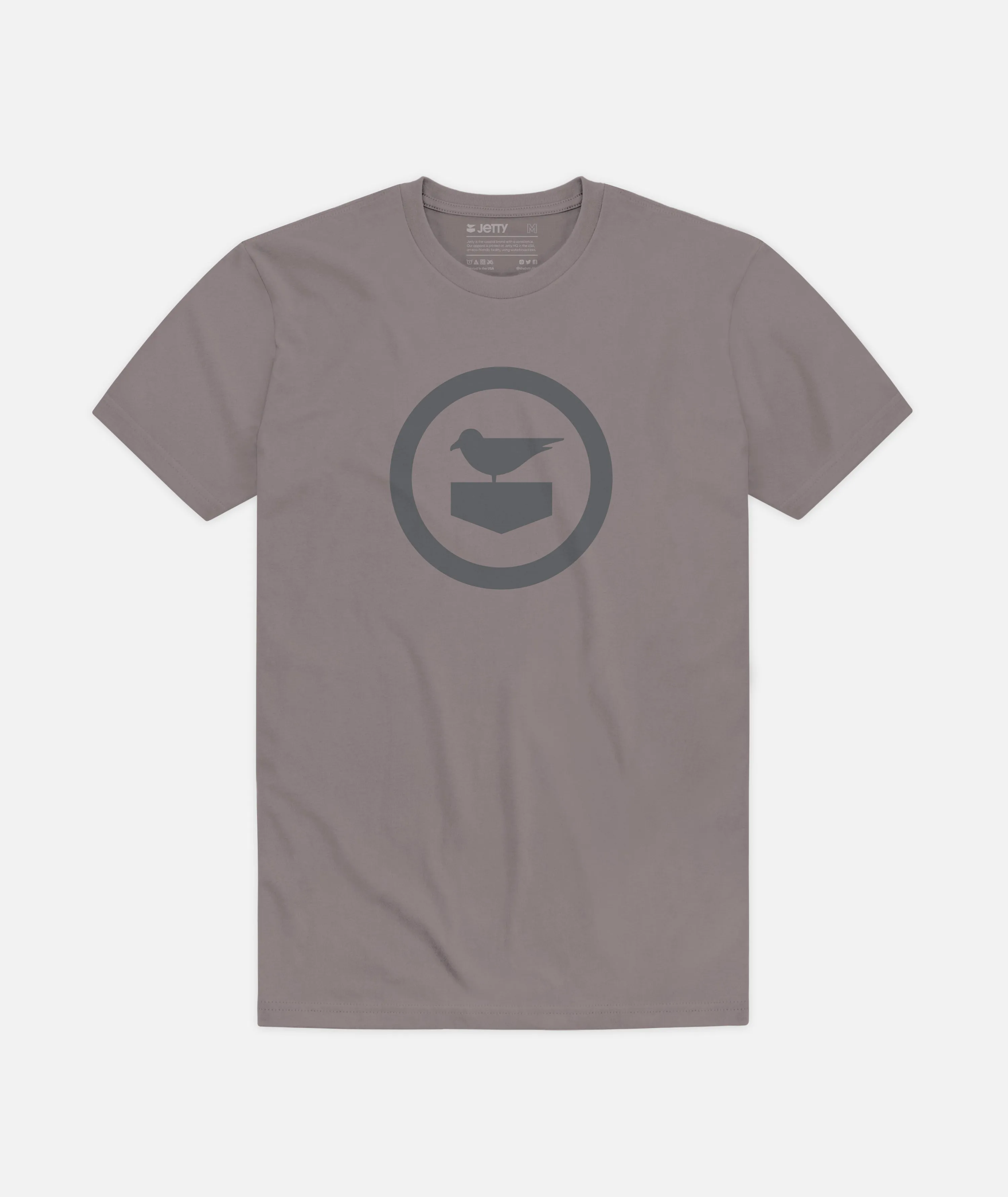 Soft & Smooth Heather Jersey Material Icon Tee - Grey