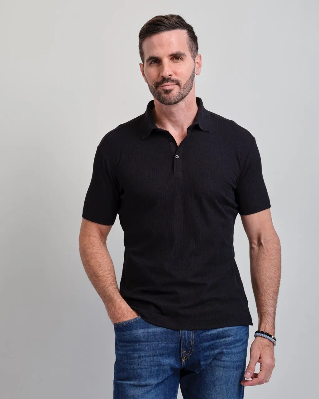 mix and match Chilly Wear San Clemente Shaped Ribbed Polo