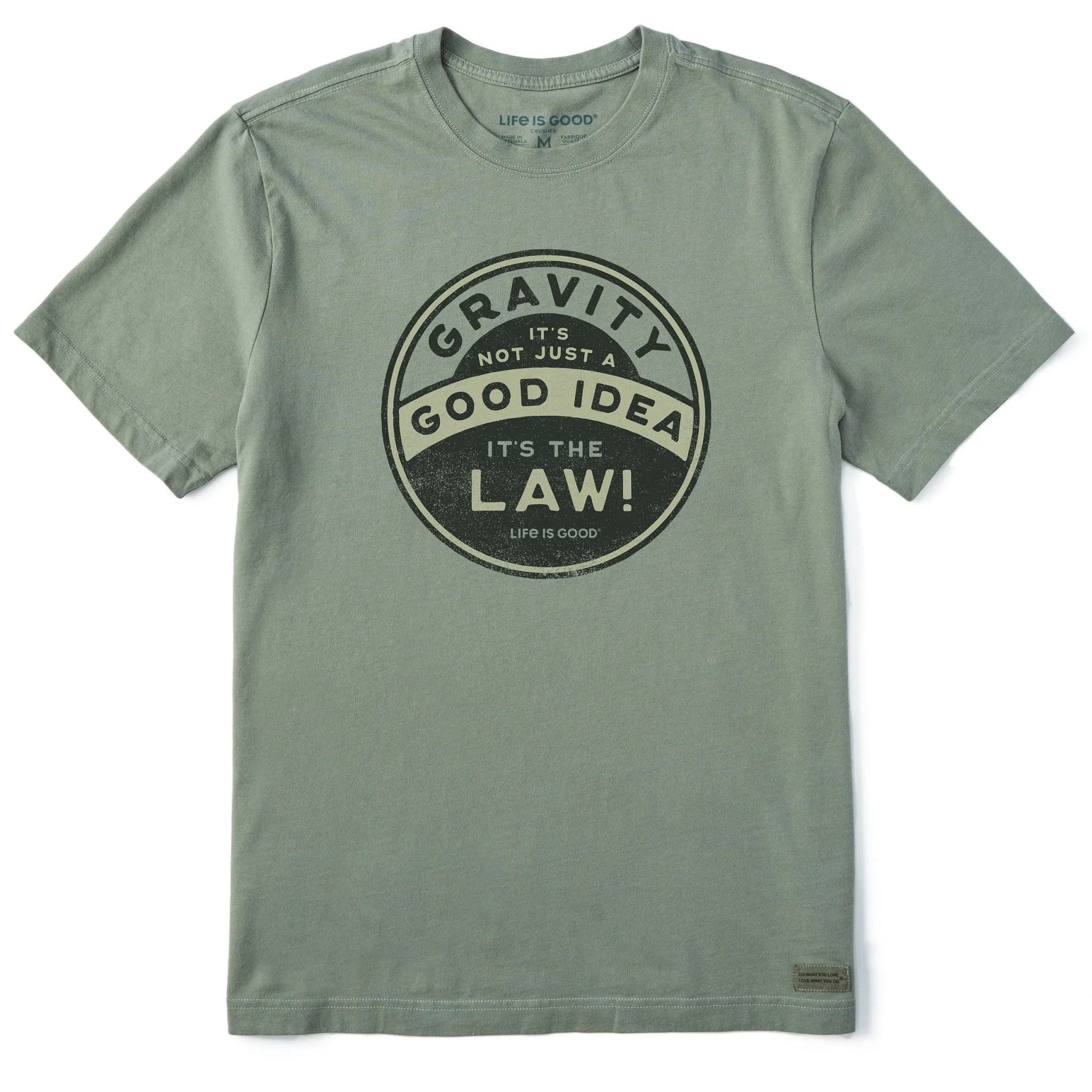 Breathable Performance Wear HighThreadCount Men's Gravity is the Law Short Sleeve Tee
