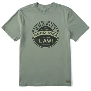 Breathable Performance Wear HighThreadCount Men's Gravity is the Law Short Sleeve Tee