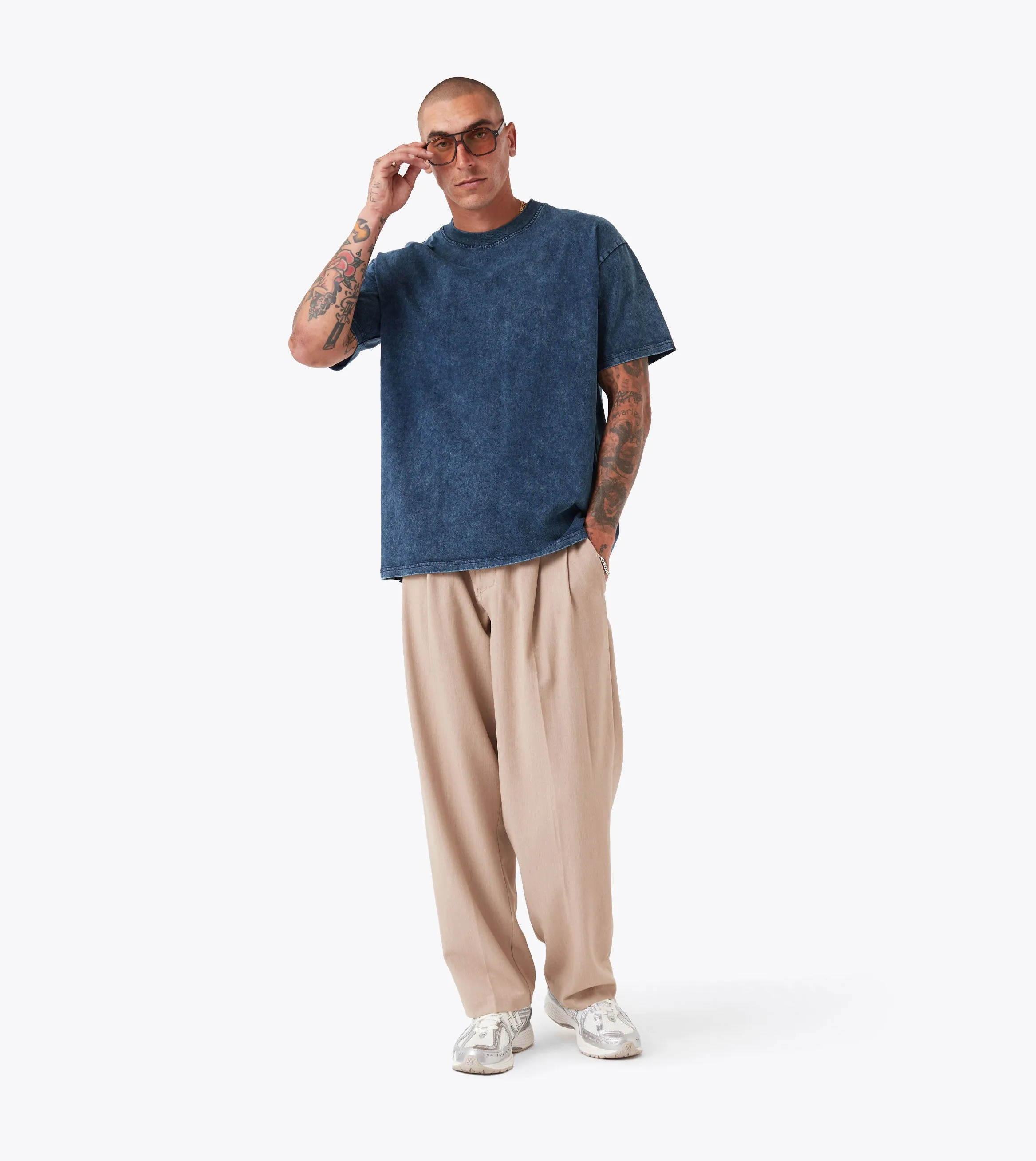 Practical Comfort Box Tee GD Navy