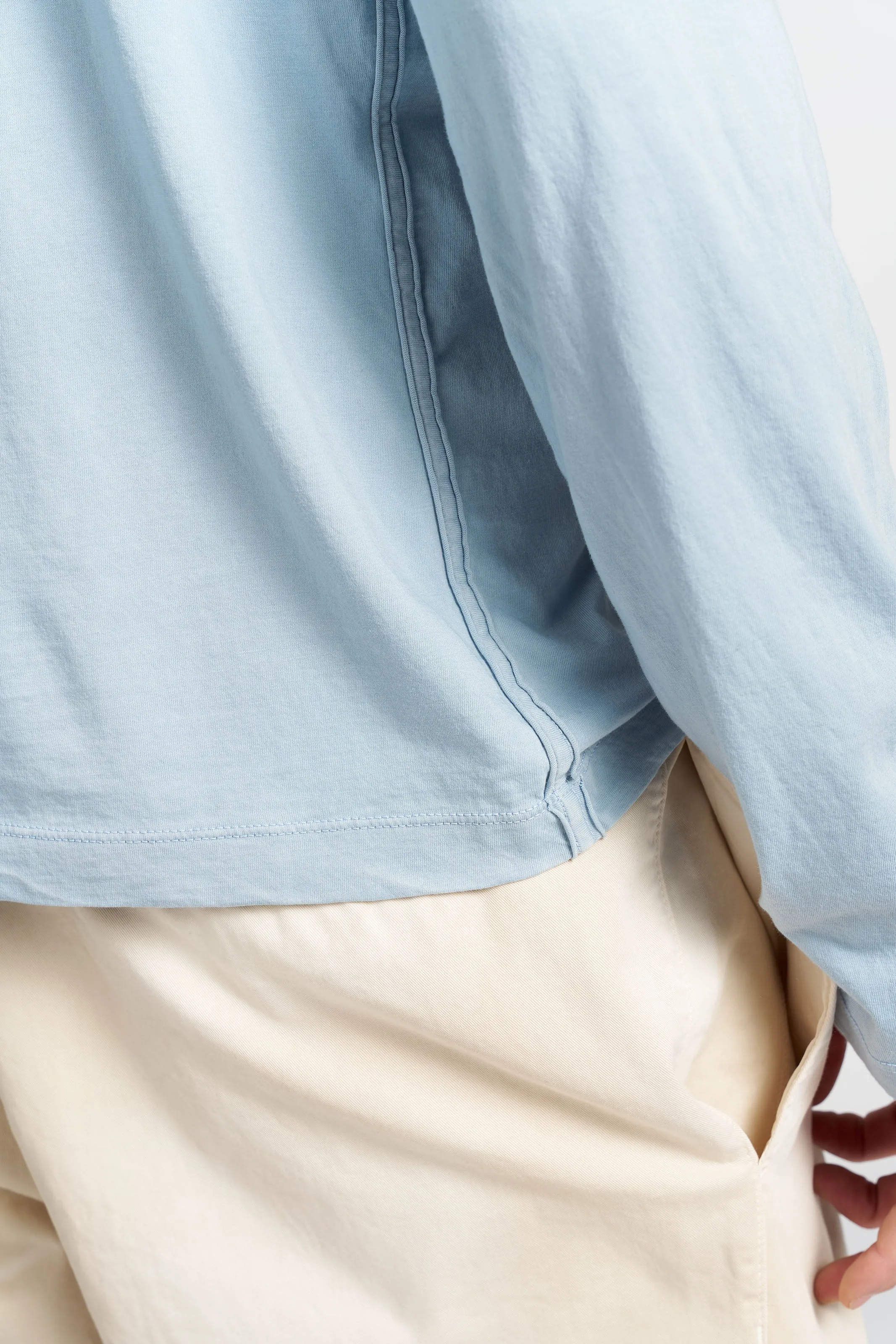 Classic Crew Long Sleeve Shirt Stone Wash Process shopping