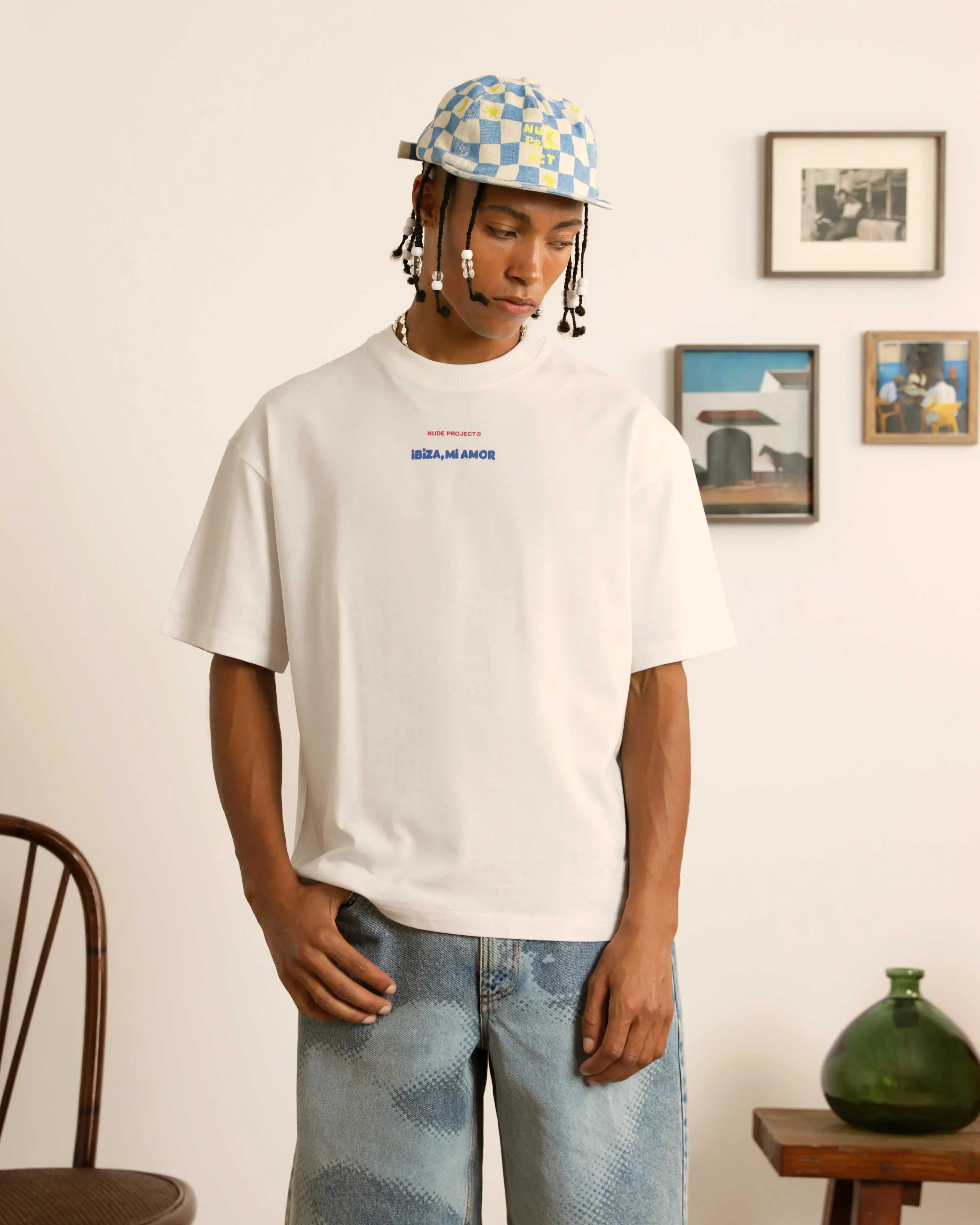 Mi Amor Tee White Adaptable casual outing