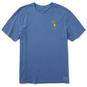Men's Grinch Golf Swing Short Sleeve Crusher Tee Cozy and Soft