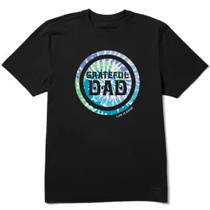 Men's Grateful Dad Coin Short Sleeve Tee Stretchable Knit