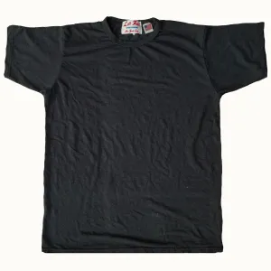 Black 55% Hemp, 45% organic Cotton crew Tee Translucent Soul SeamlessConstruction