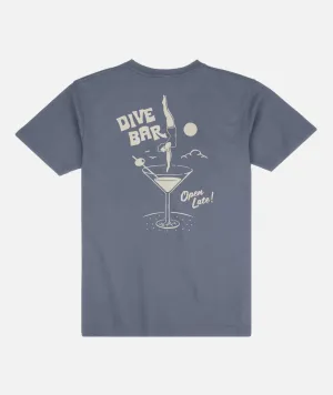 Dive Bar Tee - Fog DoubleStitchedHem Active Comfort Wear