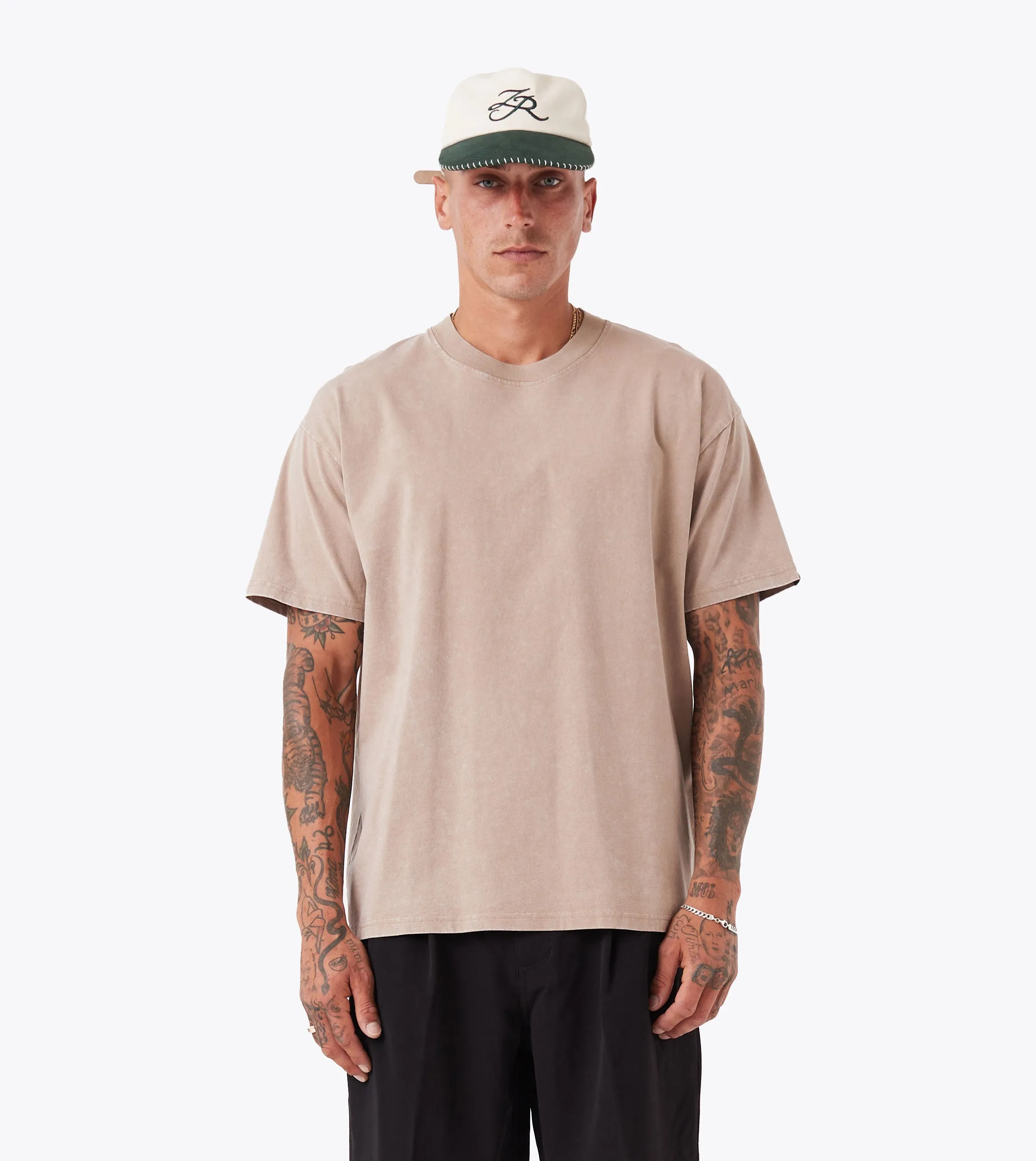 Durable Color Retention Box Tee GD Coffee