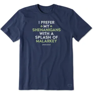 Sustainable Dye Process Men's Shenanigans with Malarkey Short Sleeve Crusher Tee