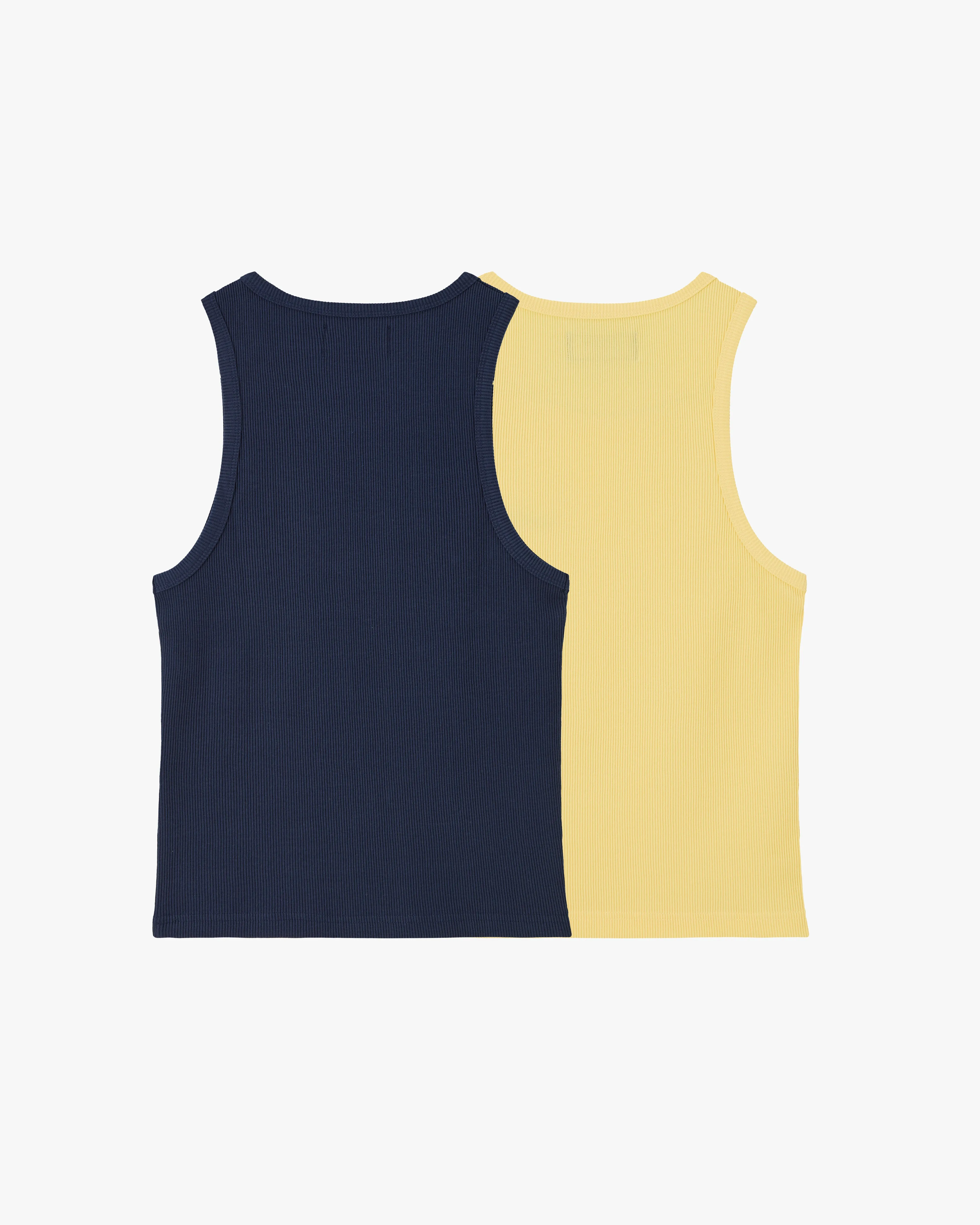 Basic Tank Top Navy/Yellow Fun and Playful