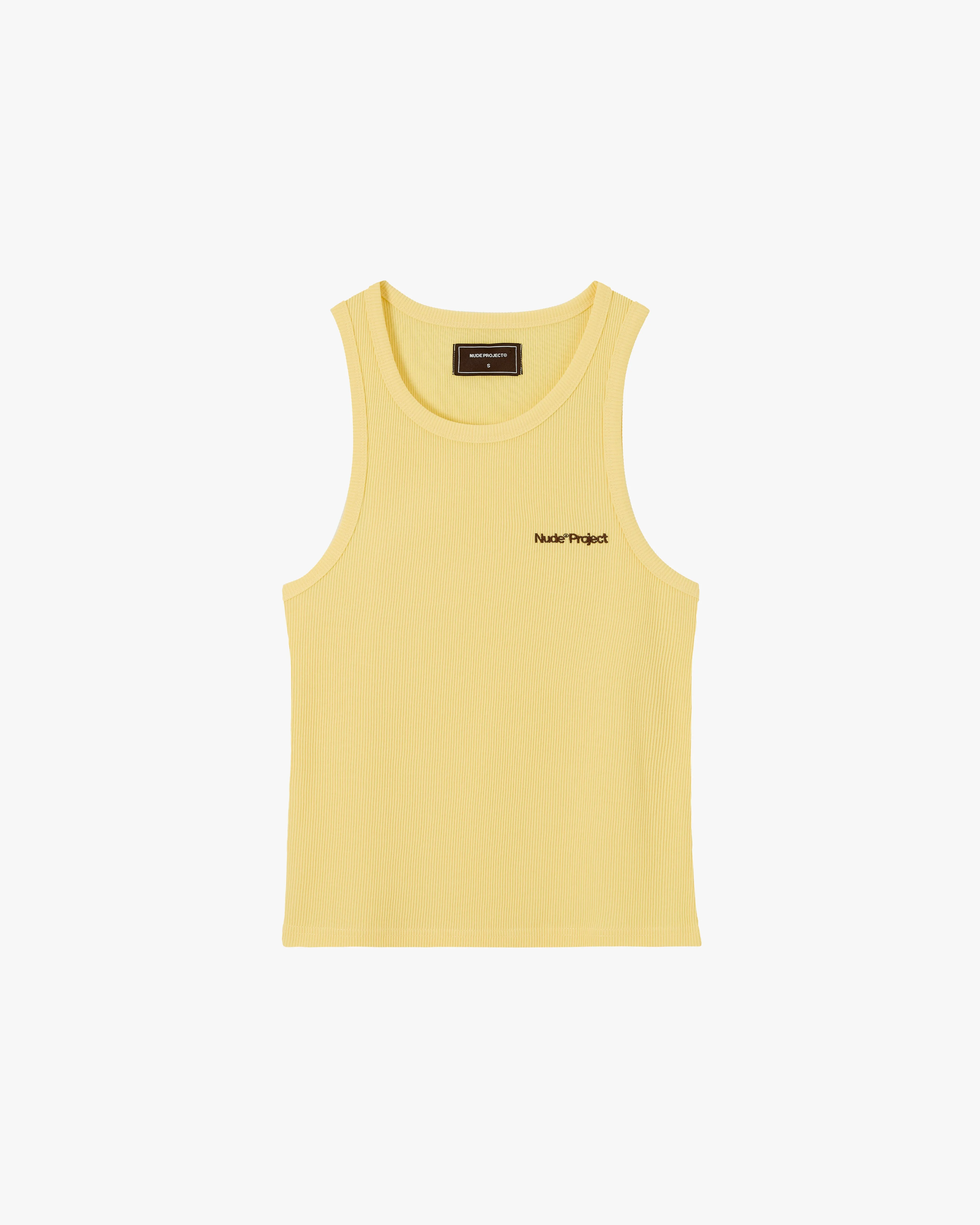 All-Day Stretch Quick Comfort Fit Basic Tank Top Navy/Yellow