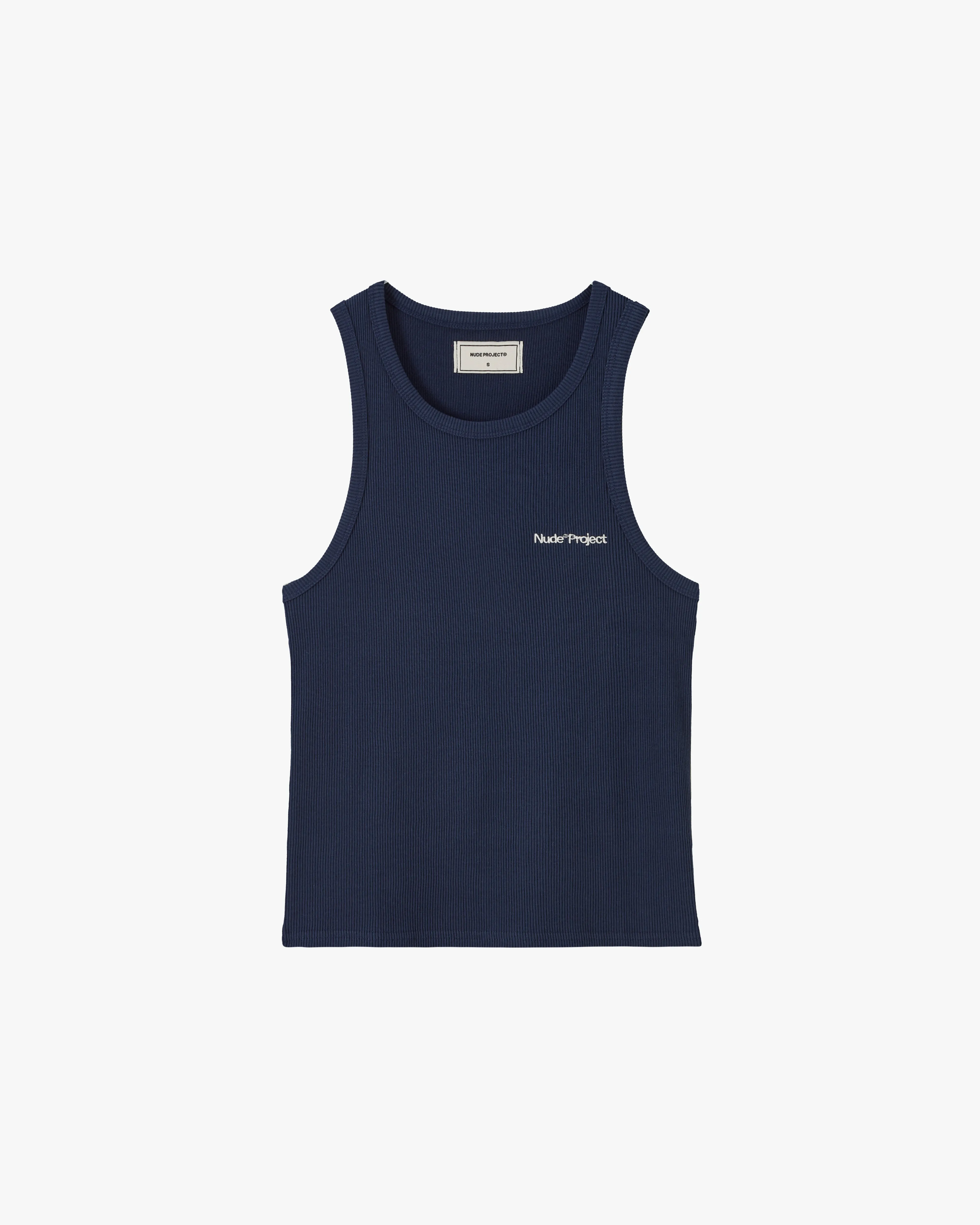 Hypoallergenic Fibers Basic Tank Top Navy/Yellow