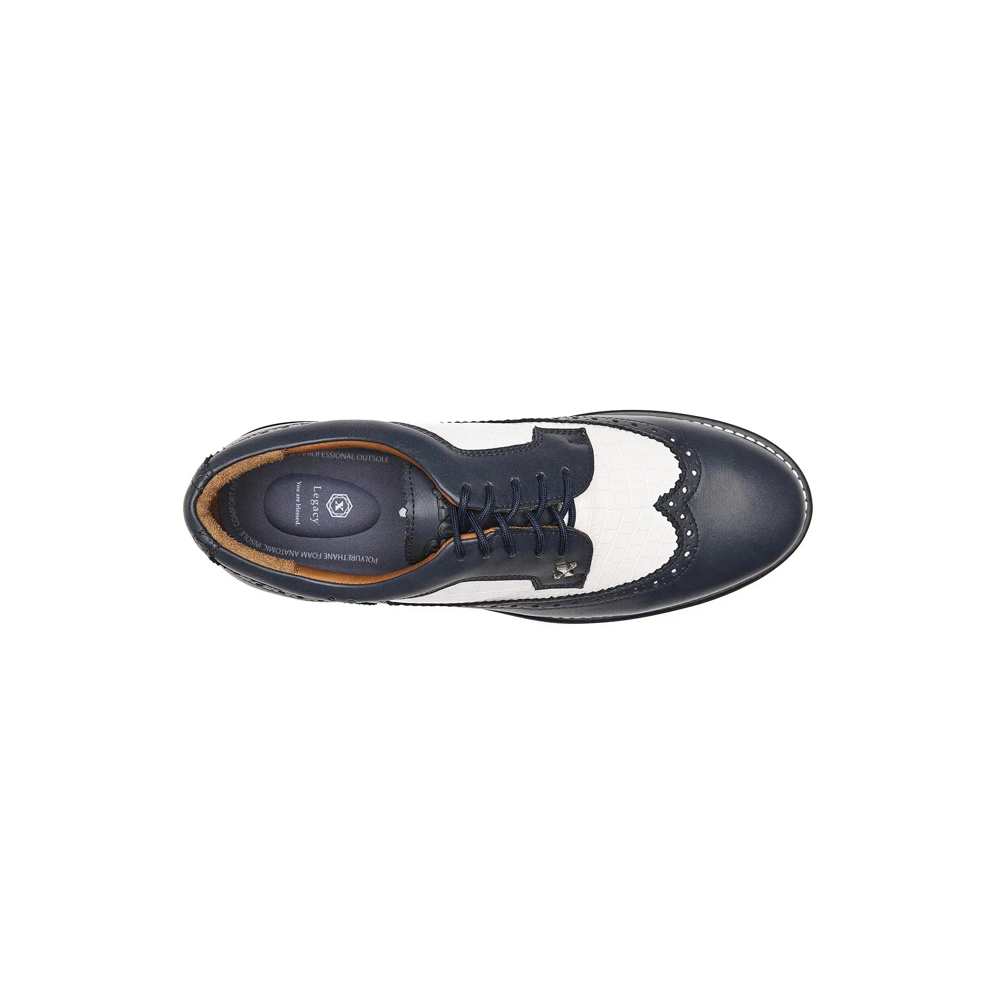 Legacy Freedom Spikeless Golf Shoes Navy Blue Cushioned Insole
