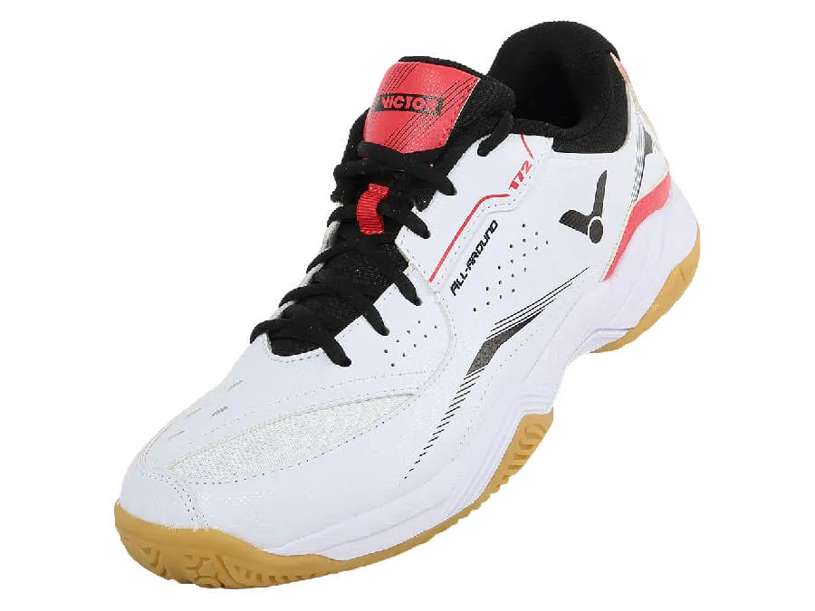 Victor A172 AD Court Shoes [Bright White/Red] Everyday Appeal City Motion