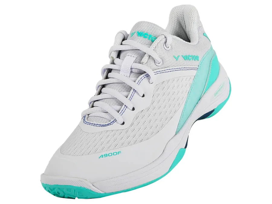 Strong Stride Victor A900F-AR Badminton Ladies Court Shoes [Bright White/Cockatoo Green]
