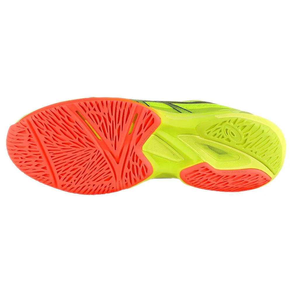 Flexible Tongue Stable base Asics Men's Solution Speed FF 3 - Paris - Safety Yellow/Black
