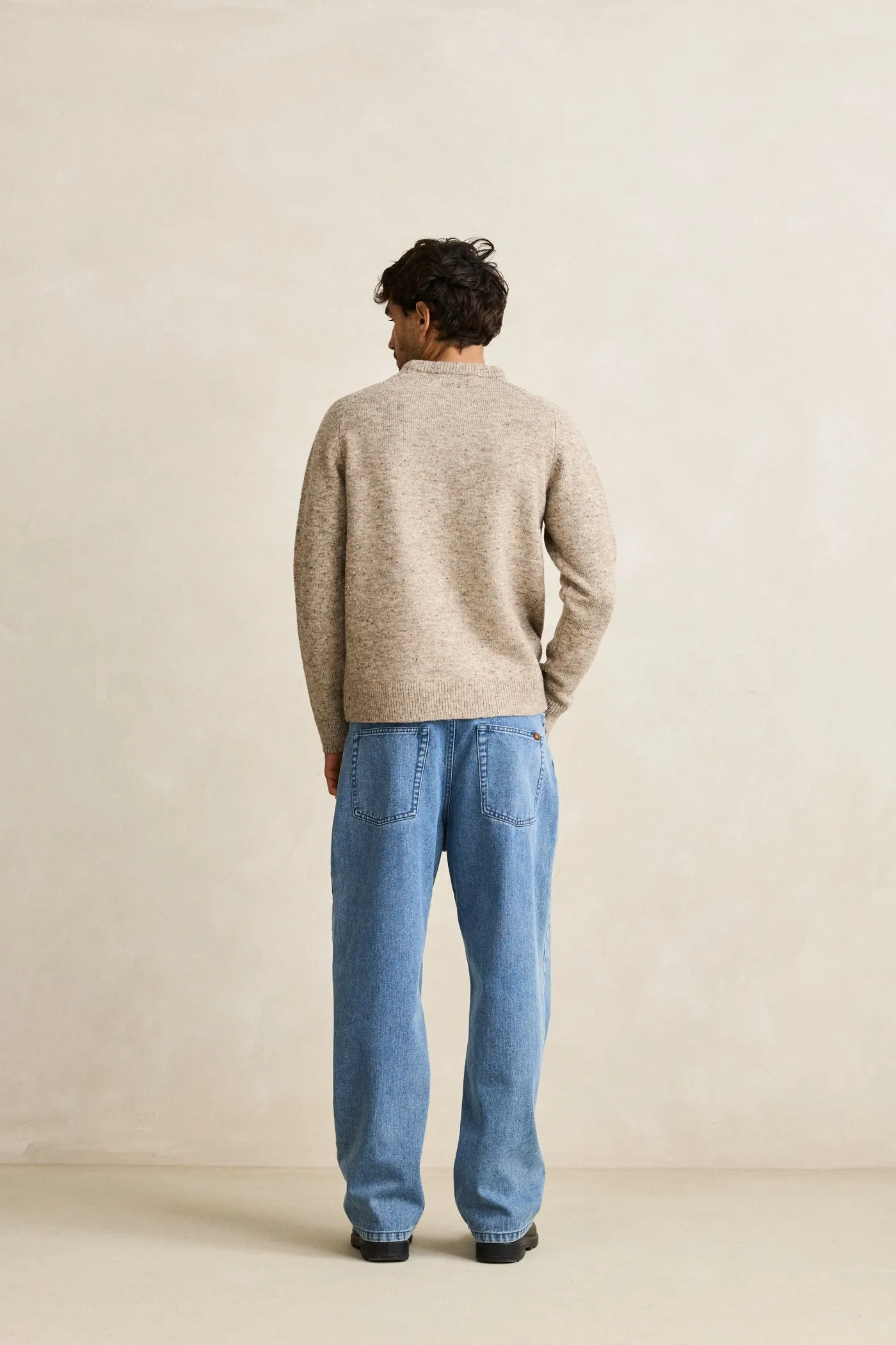 Fresh Season Scramble Crew Knit Natural