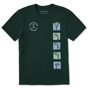 Breathable Comfort Wear Comfy Casual Wear Men's Portfolio Golf Short Sleeve Crusher Tee