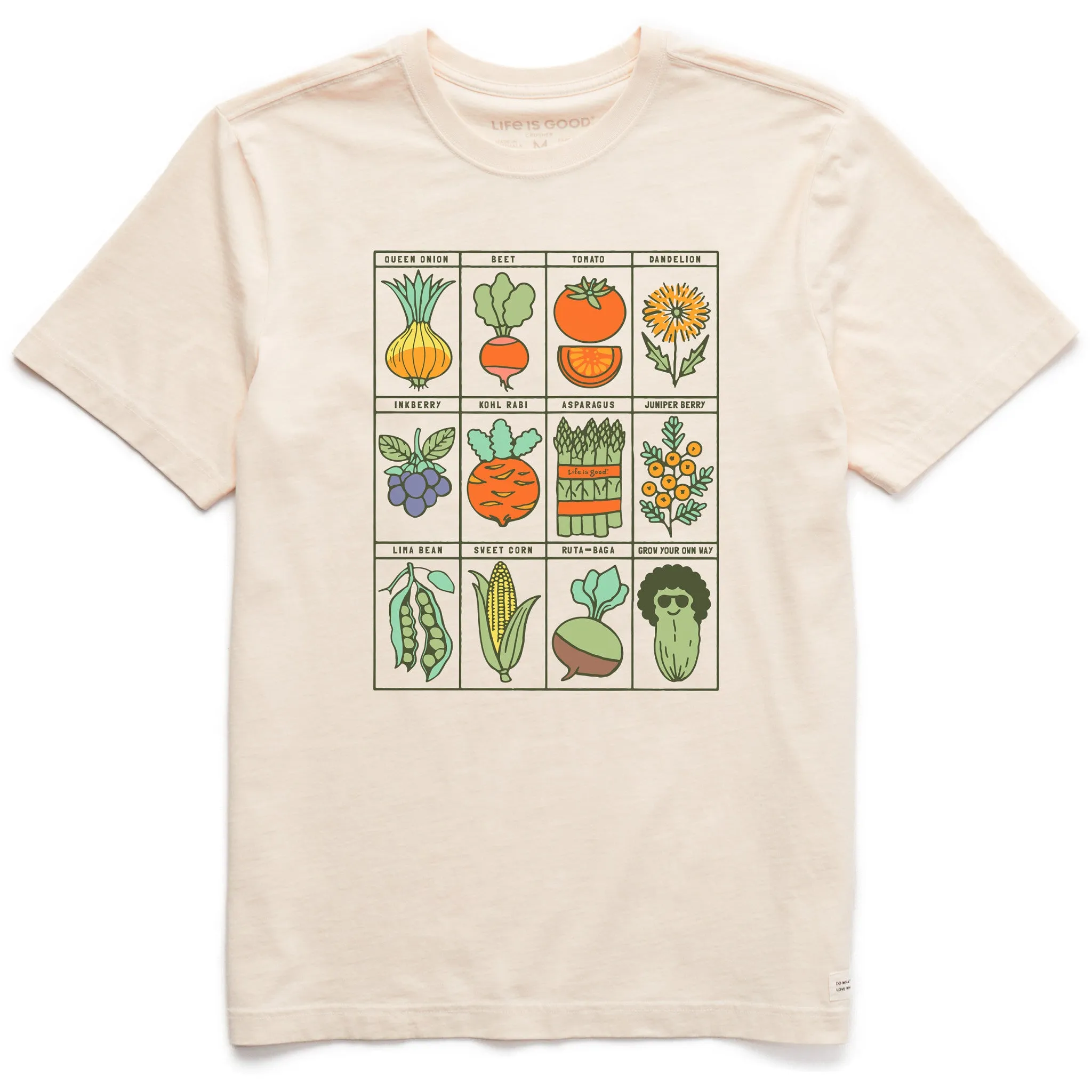 Men's Grow Your Own Way Short Sleeve Crusher Tee Comfy Stretch Fit