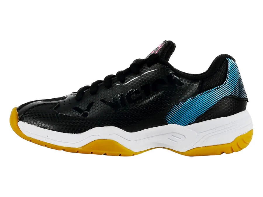 Victor A362IIJR-CM Junior Court Shoes [Black/Aquarius] Sneaker Deals Shock Vibe