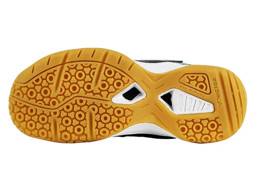 Victor A362IIJR-CM Junior Court Shoes [Black/Aquarius] Dual Density Insole All Surface Traction