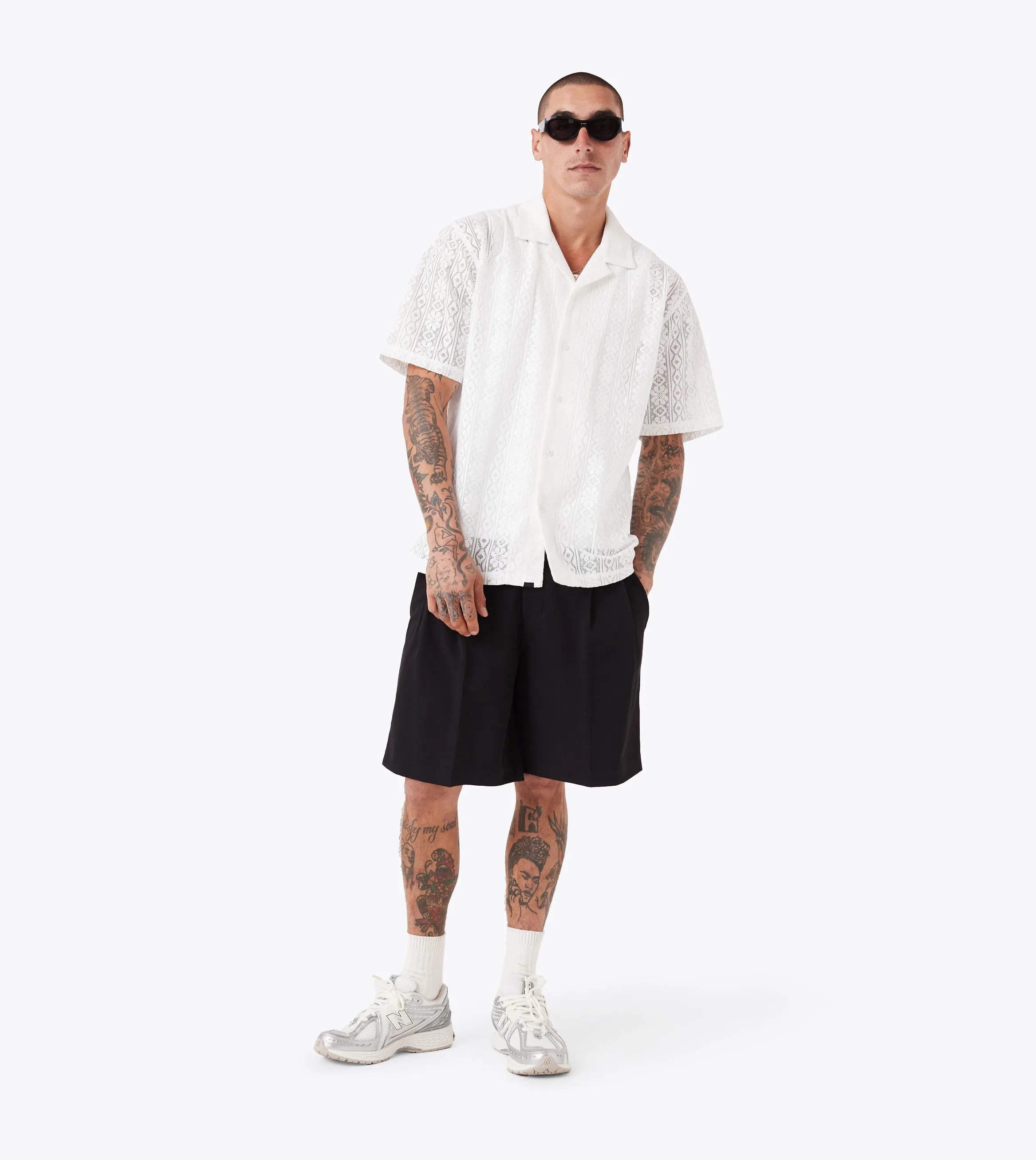 ZDS Lace Shirt White ChafeFree Design Island Vibe