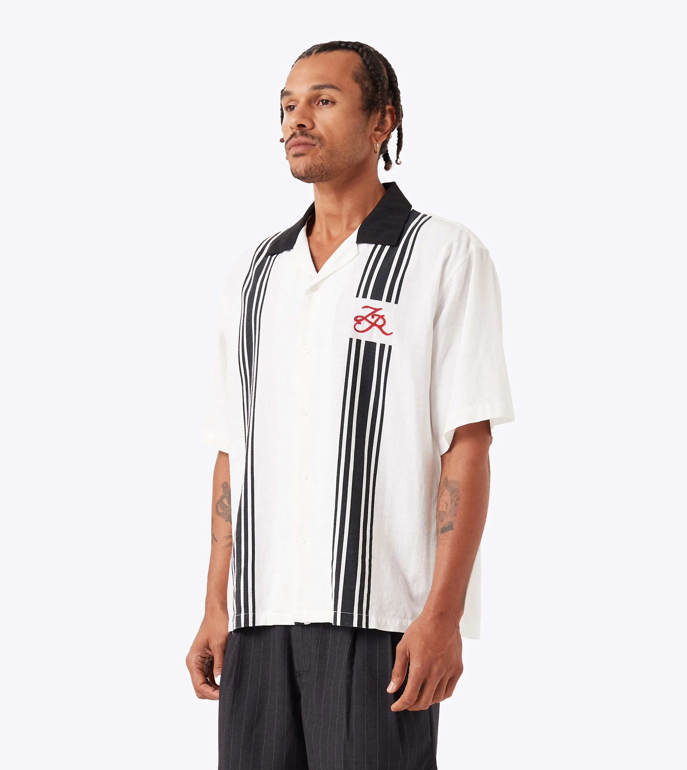 Bowling SS Shirt White/Black Faith Core Warm Layers