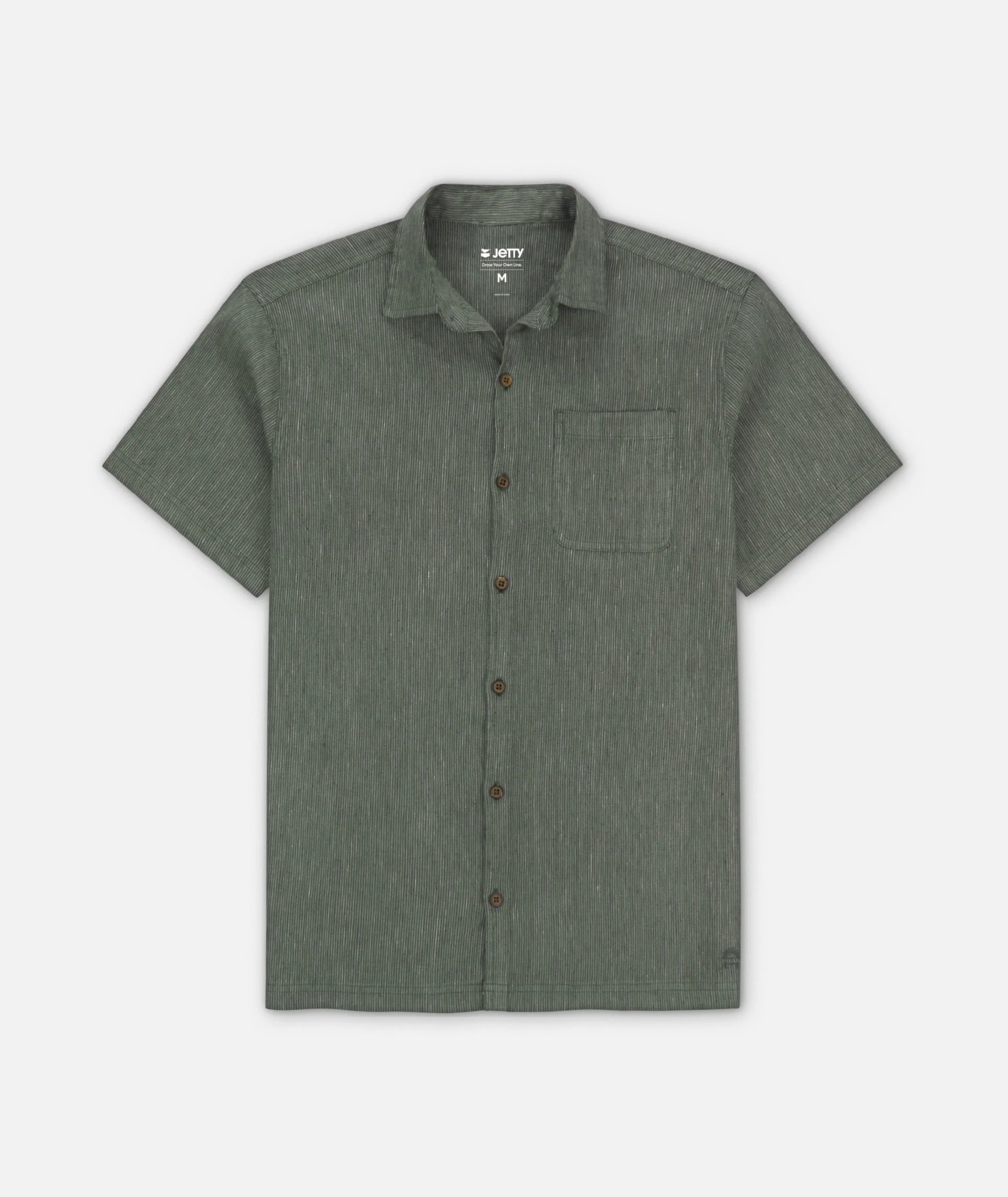 FadeResistant Coating Striped modernity Daybreak Shirt - Sage Green