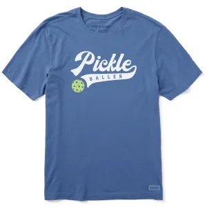 Men's Pickle Baller Short Sleeve Crusher Tee Relax Trend