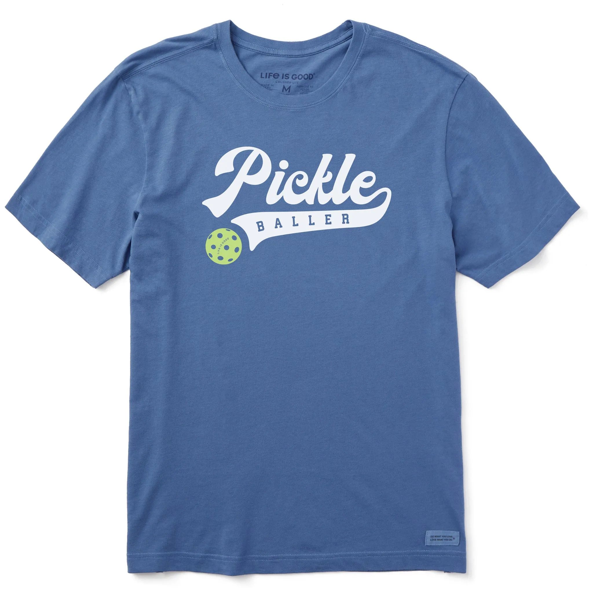 Men's Pickle Baller Short Sleeve Crusher Tee Relax Trend