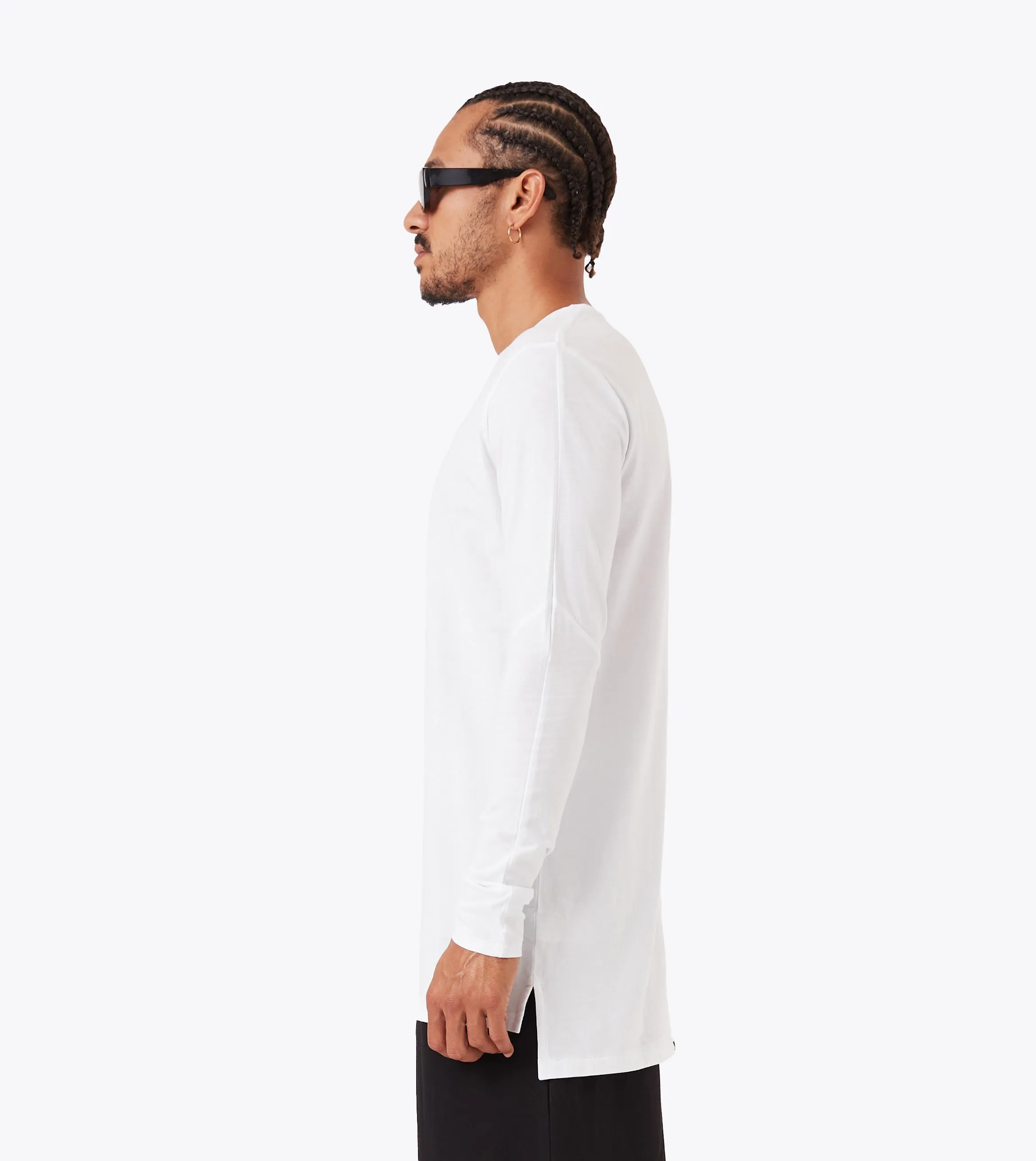 casual outing Roomy Design Flintlock LS Tee White