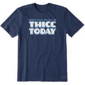 Quick Comfort Design Men's Thicc Today Short Sleeve Tee