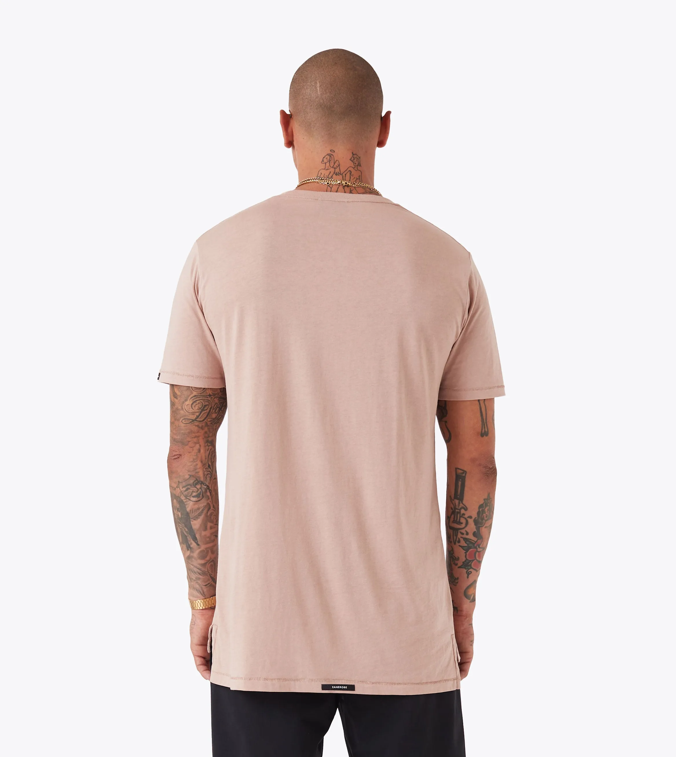 Yarn Dyed Fabric Flintlock Tee Dusty Pink