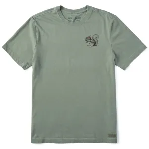 Men's Squirrel Mini Short Sleeve Crusher Tee Fashionable Fit