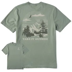 Men's Take it Outside Scenic Sunset Short Sleeve Crusher Tee sports performance