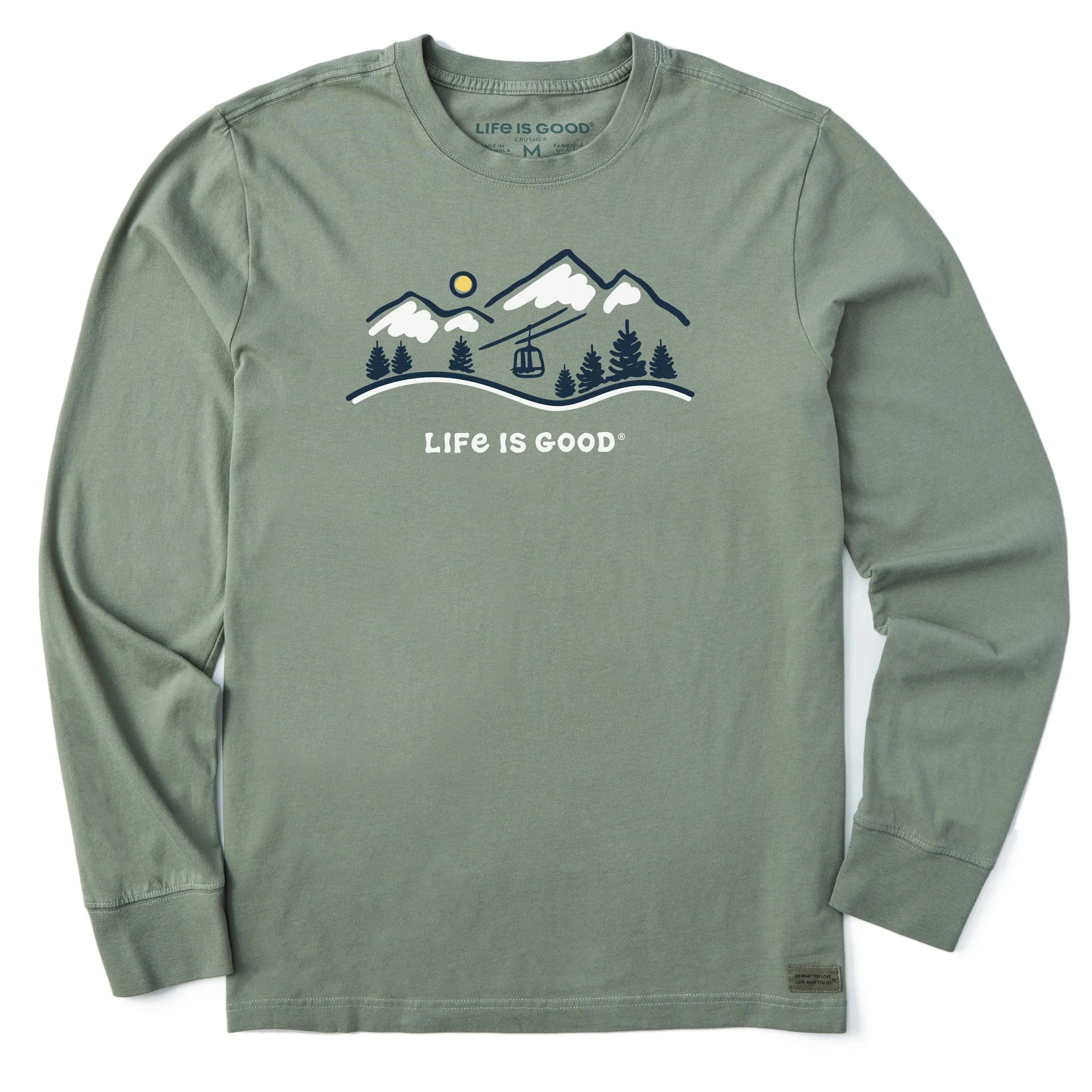 Streetwear Style Men's Ski Lift Vista Long Sleeve Crusher Tee