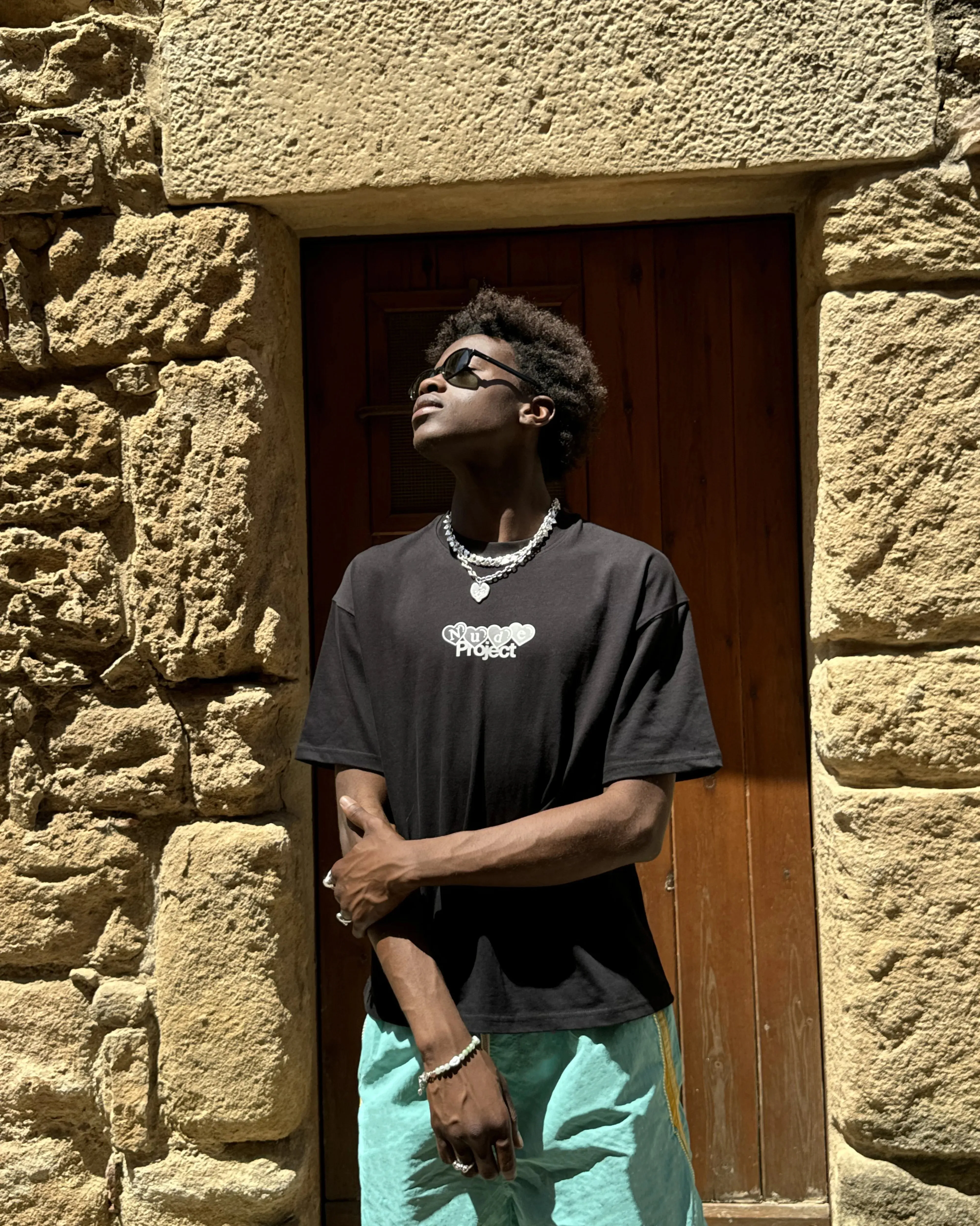 StretchComfortWeave Everyday Style Trend Homies <3 Tee Black