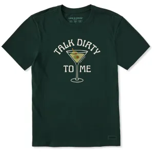 Men's Talk Dirty to My Martini Short Sleeve Crusher Tee Timeless Must-Have Wool combination