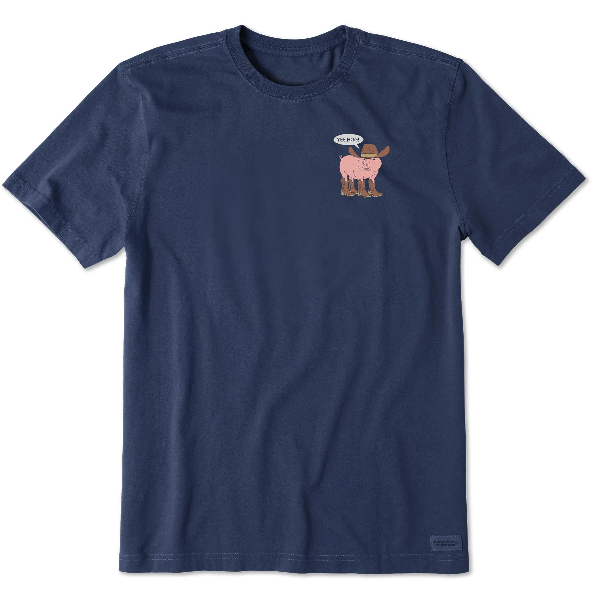 Casual Layer Look Men's Yee Hog! Short Sleeve Crusher Tee