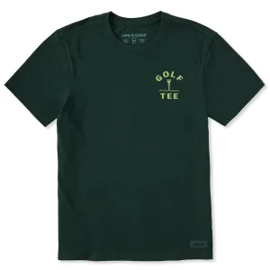 Elastic Fit Slim Style Men's Golf Tee Short Sleeve Crusher Tee