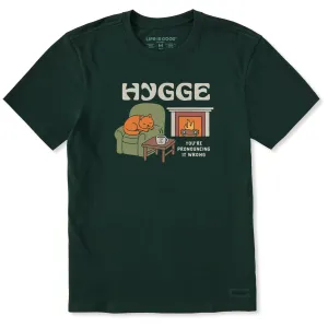 Men's Hygge Pronunciation Short Sleeve Crusher Tee Comfy Comfort