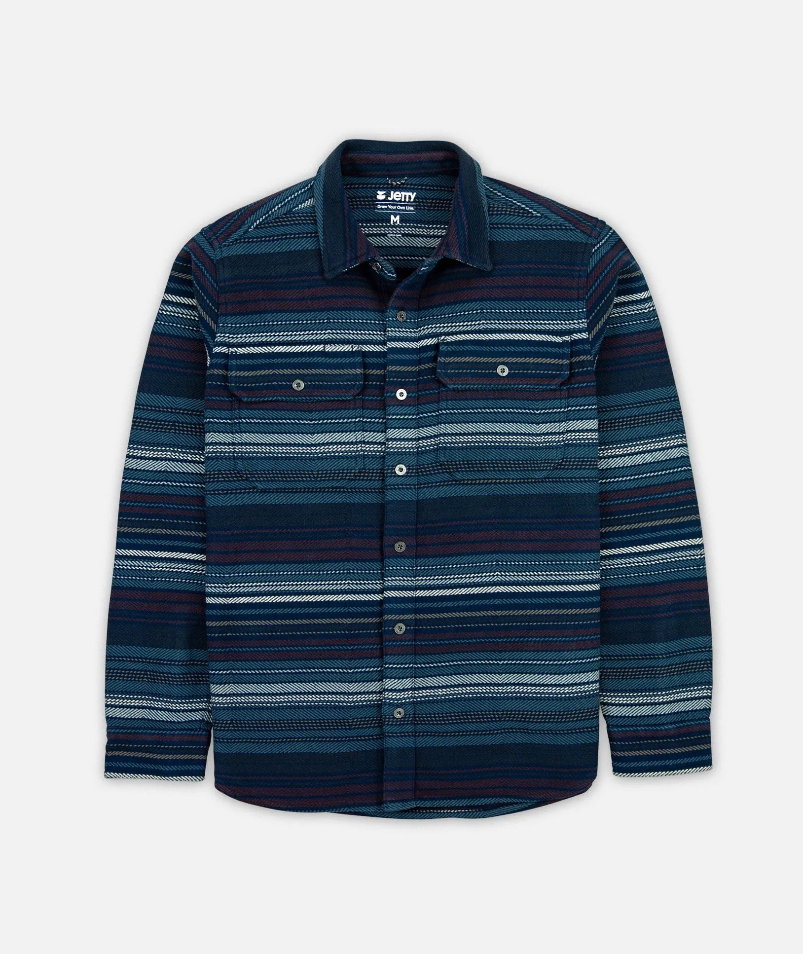 Urban Trend Look Comfy Touch Horizon Heavy Duty Flannel - Navy